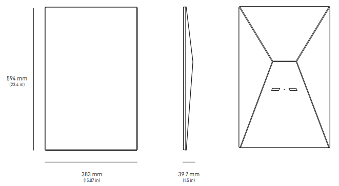 1 meter or less on satellite antenna and dish
