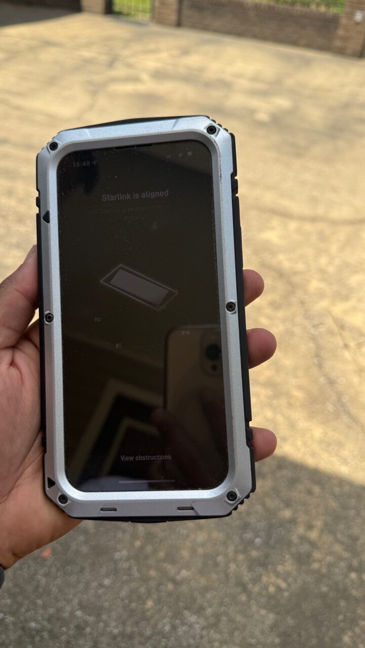 Starlink installation Centreville AL Alignment test
