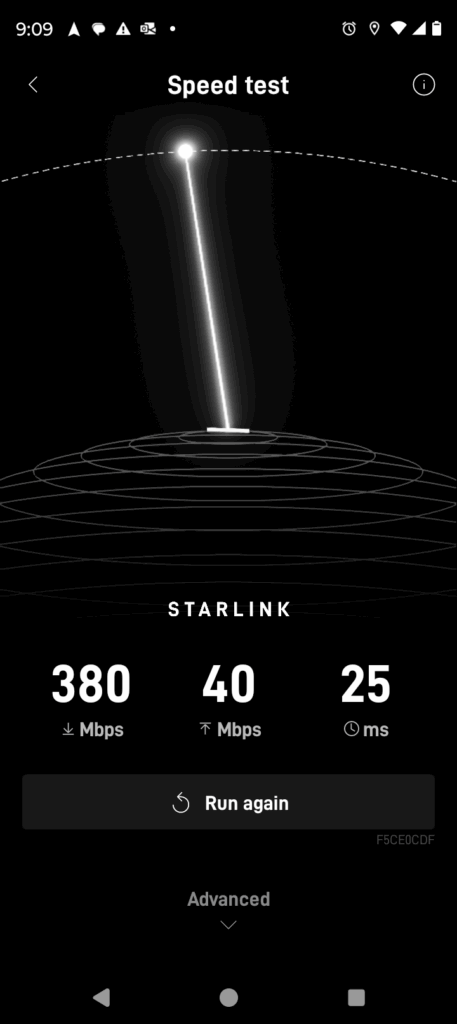 Starlink Speed Test for RV Parks