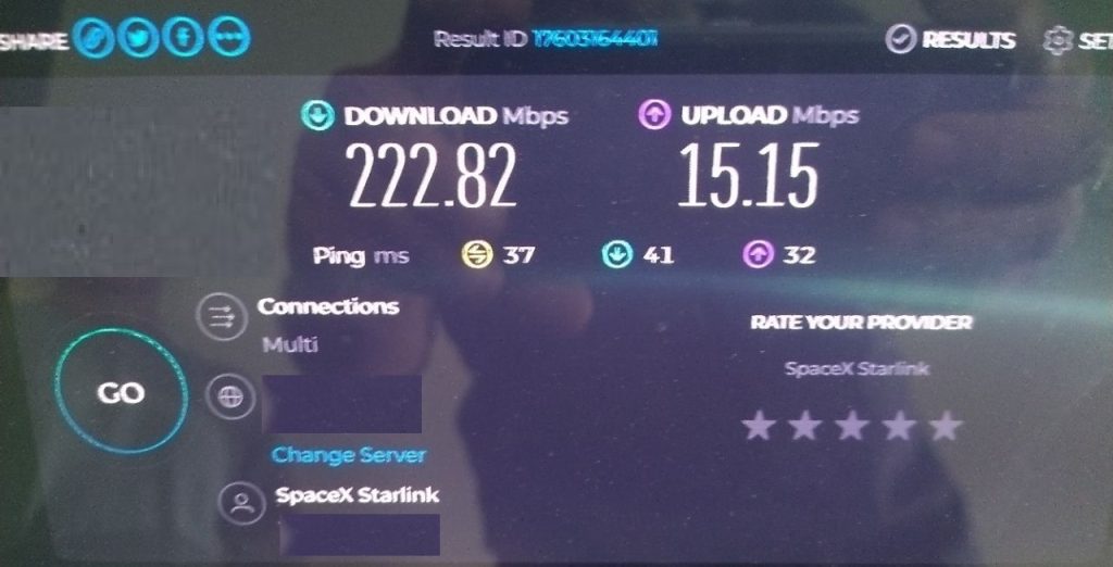 Starlink speed test Baker FL