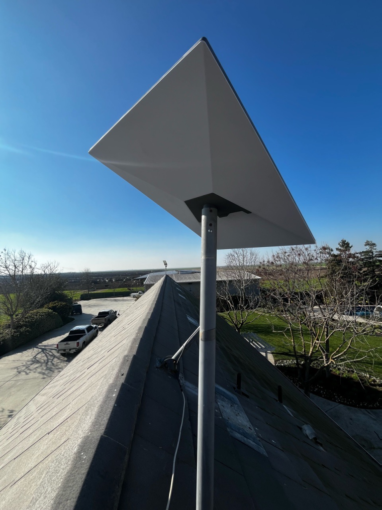 Starlink installation in Pixley CA