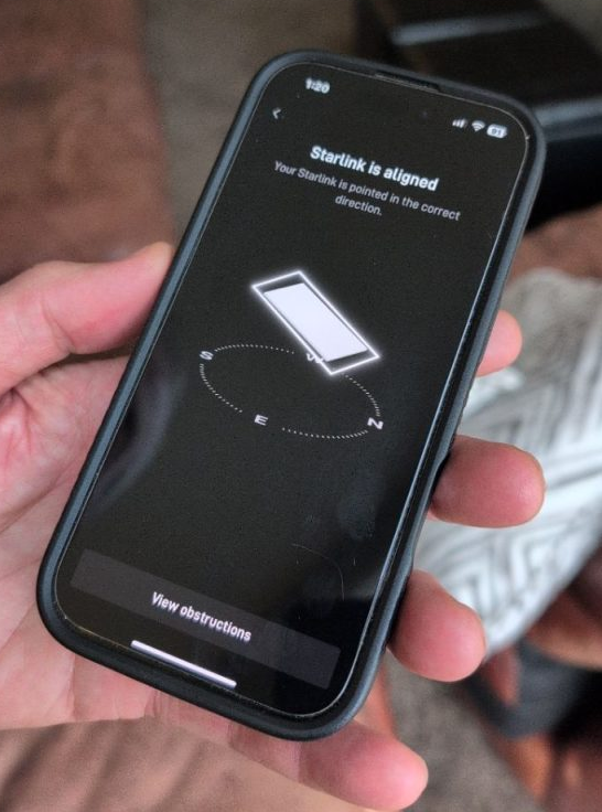 Starlink alignment test Sandy UT 