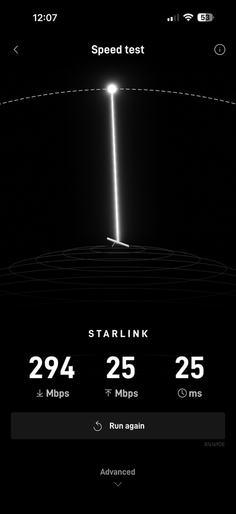 Starlink speed test Chino Valley AZ