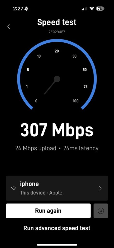 Starlink speed test Thousand Oaks CA