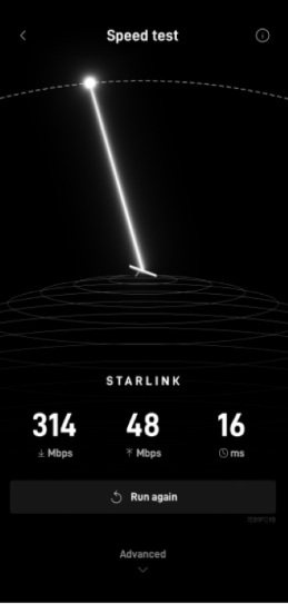 Starlink speed test Eagar AZ