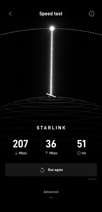 Starlink speed test McCandless PA
